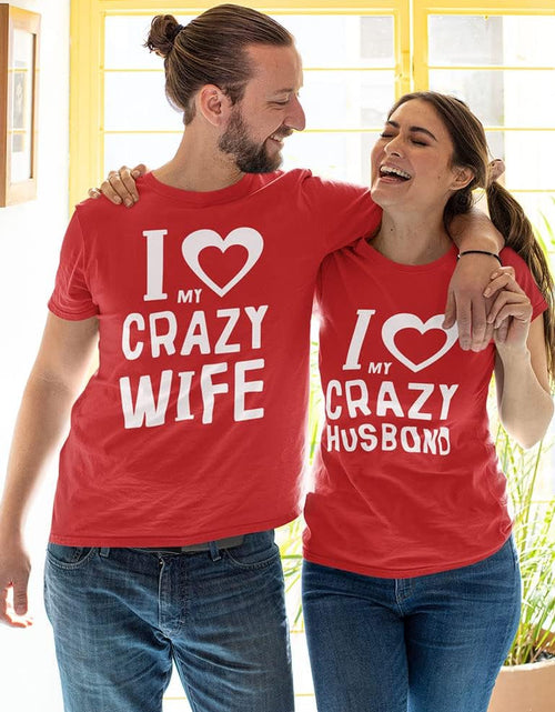 Load image into Gallery viewer, Matching Shirts for Couples Love My Husband Wife Valentines Day T-Shirts
