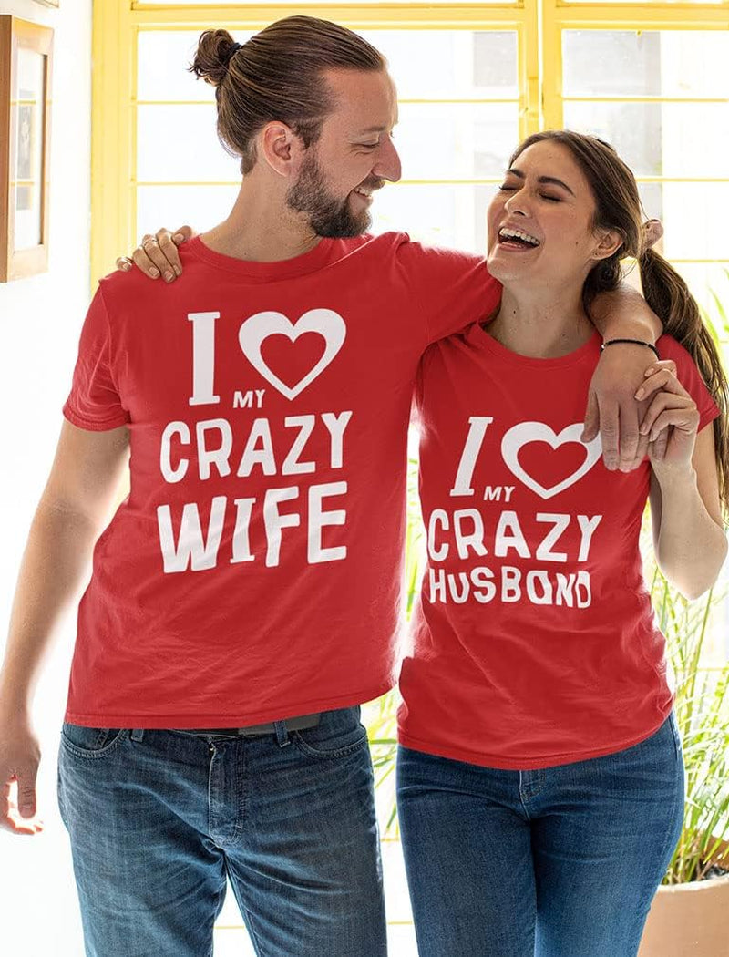 Matching Shirts for Couples Love My Husband Wife Valentines Day T-Shirts
