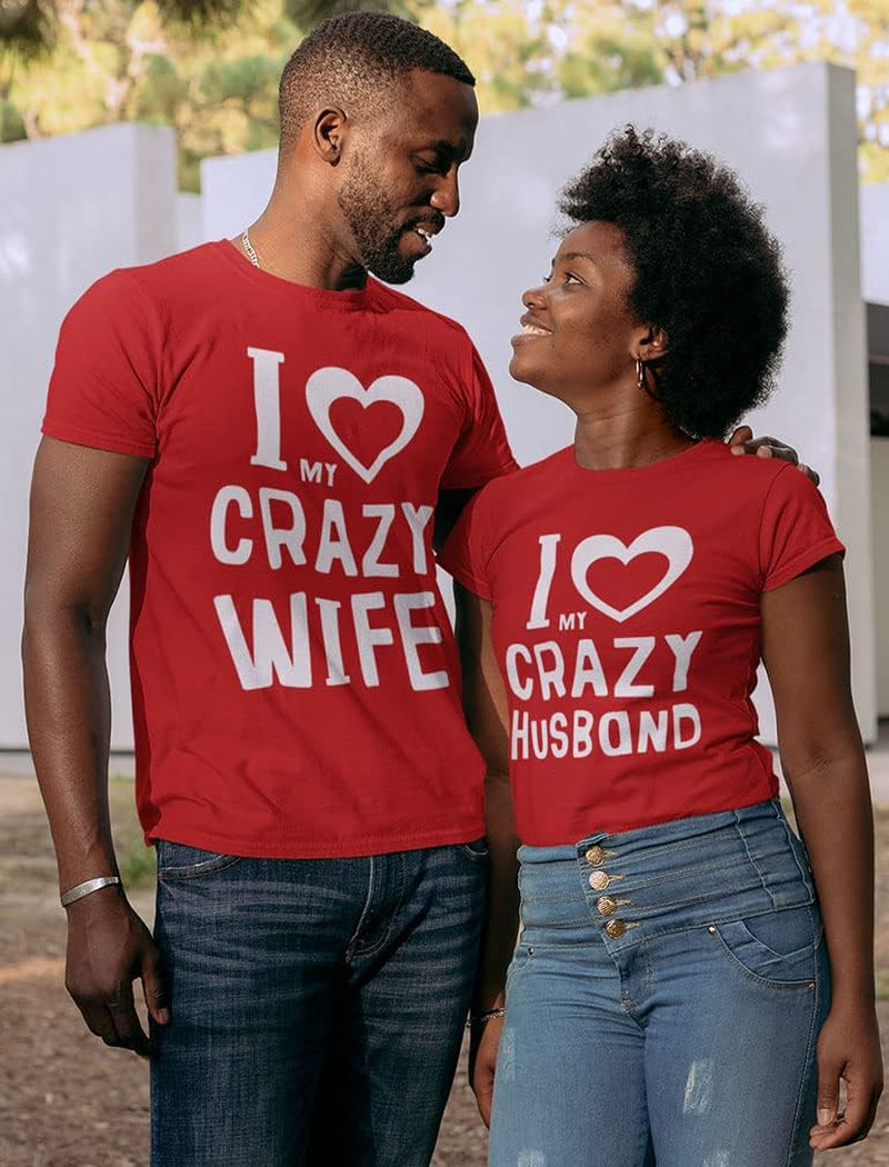 Matching Shirts for Couples Love My Husband Wife Valentines Day T-Shirts