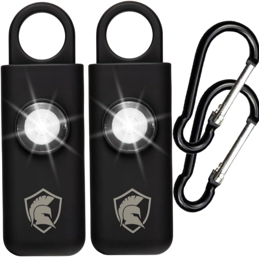 The Original Self Defense Siren – Safety Alarm for Women, Men, Children, Teens, & Elderly W/Sos LED Light & Carabiner. Self Defense Siren Keychain by . 2 Units